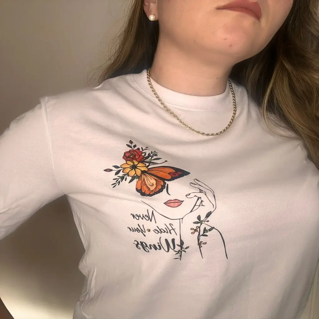 camiseta mariposa